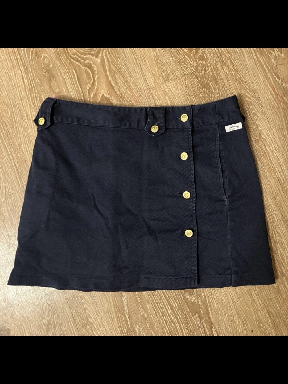 Callaway Women’s Navy Golf Skirt Skort Dry Sport Button Accents X Series Size L